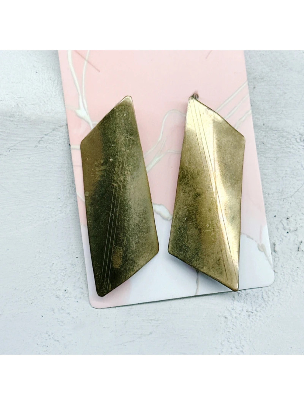1066mc. Bronze Boho Earrings Handmade